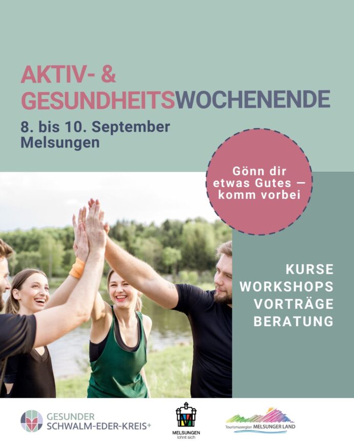 Plakat zum Aktiv- und Gesundheitswochenende im September 2023